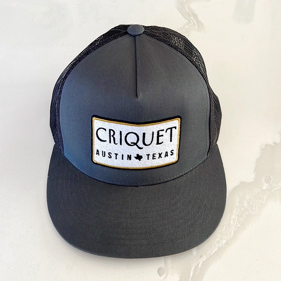 The Classics Accessories Criquet Austin Texas Gray Logo Patch White